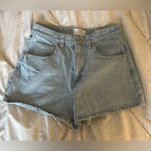 Cotton on high rise mom jean shorts